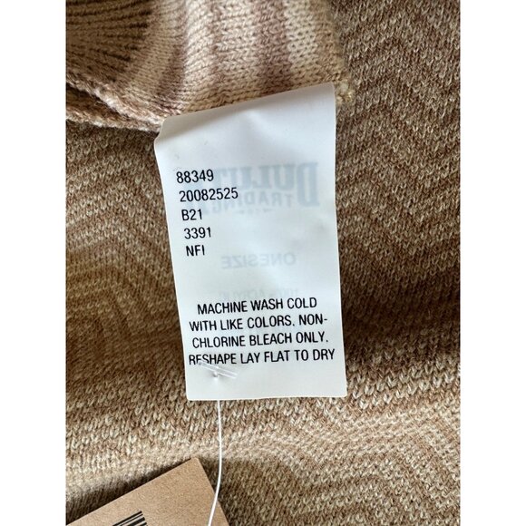 Duluth Trading Co. Scandinavian Scarf Ivory Tan Women's NEW - Picture 4 of 7
